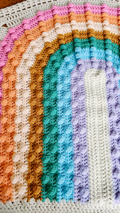 Rainbow Bobble Blanket